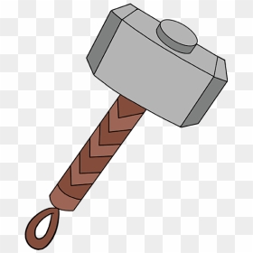 How To Draw Thor"s Hammer - Thor Hammer Drawing Easy, HD Png Download - thor hammer png