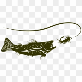 Transparent Fishing Rod Png - Fishing Hook Silhouette, Png Download - fishing rod png