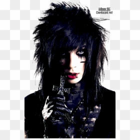 Andy Sixx Png Transparent Images - Black Veil Brides Hair, Png Download - andy biersack png