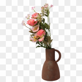 Pl80 - Garden Roses, HD Png Download - flower pot png