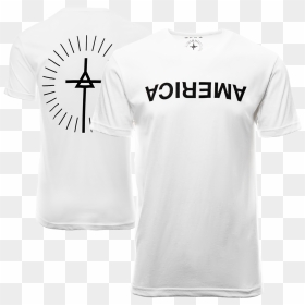 30 Seconds To Mars America Tee, HD Png Download - upside down cross png