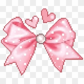 Kawaii Bow Transparent Pixel Cute Pink Freetoedit Transparent - Cute Kawaii Pixel Transparent, HD Png Download - kawaii transparent png