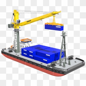 Barge Png Clipart - Crane Barge Png, Transparent Png - crane png