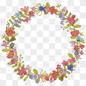 Tropical Wreath Png - Tropical Flower Circle Transparent, Png Download - tropical flower png