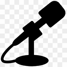 Transparent Microphone Icon Png - Microphone Silhouette Transparent Png, Png Download - microphone icon png