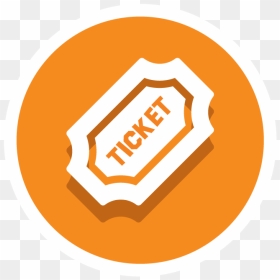 Icon Ticket Circle Png, Transparent Png - ticket icon png