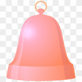 Transparent Christmas Bell Pink Peach For Jingle Bells - Church Bell, HD Png Download - jingle bells png