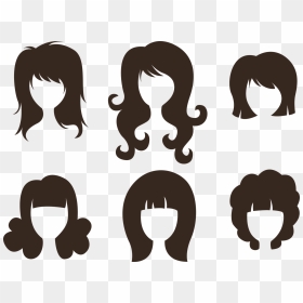 Comb Hairstyle Silhouette - Hairstyle Cartoon Png, Transparent Png - hairstyle png