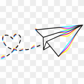 Collection Of Free Plane Drawing Aesthetic Download - Transparent Aesthetic Paper Airplane, HD Png Download - vhs tape png