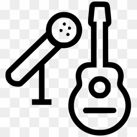 Guitar And Mic Comments - Transparent Png Icon Mic Png, Png Download - microphone icon png