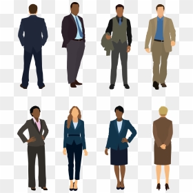 Business Casual Attire Men And Women, HD Png Download - business people talking png