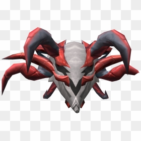 Demonic Skull Detail - Demonic Helm, HD Png Download - red skull png