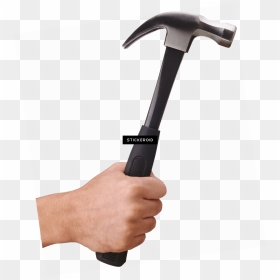 Hand Holding Hammer - Hand With Hammer Png, Transparent Png - thor hammer png
