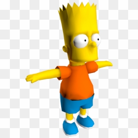 Transparent T Pose Png, Png Download - bart simpson png