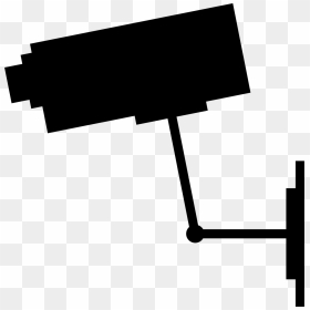 Cctv Camera Drawing Symbol, HD Png Download - camera silhouette png