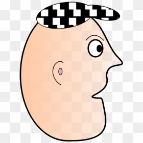 Checkered Hat Face - Cara Em Caricatura, HD Png Download - shocked face png