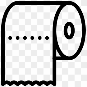 Toilet Paper Icon - Toilet Paper Clipart Black And White, HD Png Download - paper icon png
