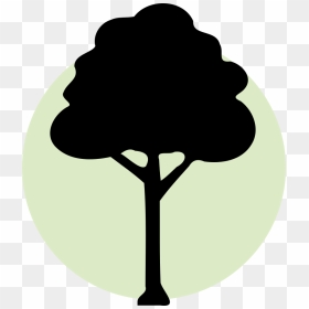 Transparent Almond Tree Clipart - Tree Icon Png Black, Png Download - tree icon png