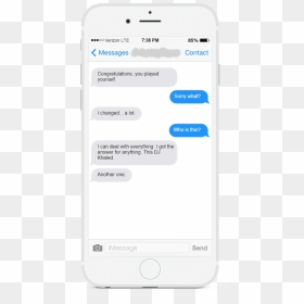 Send Twenty Dj Khaled Quotes To Anyone Via Text Message - Iphone, HD Png Download - imessage bubble png
