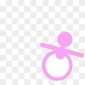 Pacifier Clipart Front - Circle, HD Png Download - pacifier png