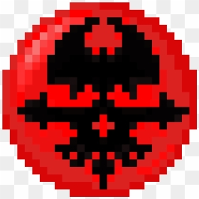Red Skull Pin - Deadpool Logo Pixel Art, HD Png Download - red skull png