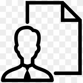 Profile Icon Png Black Download - Job Png, Transparent Png - paper icon png