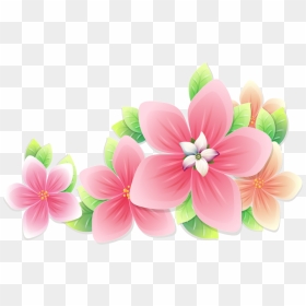 Ftestickers Clipart Illustration Flowers Tropical Color - Floral Background, HD Png Download - tropical flower png