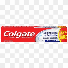 Colgate Tooth Paste Baking Soda Brisk Mint 226 Gm, HD Png Download - baking soda png