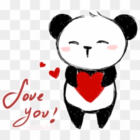 Panda Clipart I Love You - Panda I Love You, HD Png Download - i love you png