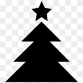 Christmas Tree Computer Icons - Black Christmas Tree Vector, HD Png Download - tree icon png