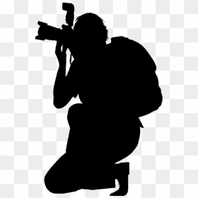 Photography Clipart Cameraman - Camera Man Logo Png, Transparent Png - camera silhouette png