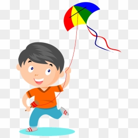 Boy With A Kite Clipart - Happy Makar Sankranti 2020, HD Png Download - kite png