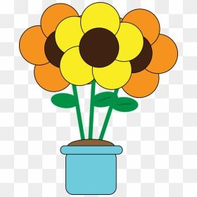 Blumentopf Mit Blumen, HD Png Download - flower pot png
