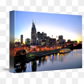Nashville Skyline Cityscape Art Photography - Nashville, HD Png Download - nashville skyline silhouette png