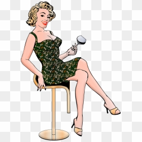 Sitting, HD Png Download - marilyn monroe png