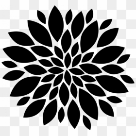 Flower Silhouette, HD Png Download - floral pattern png