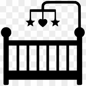 Baby Svg Png Icon - Baby Crib Clipart, Transparent Png - cot png