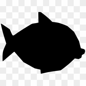 Big Fish Silhouette, HD Png Download - fish silhouette png