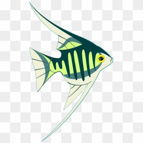 A Tropical Fish - Ikan Tropis, HD Png Download - fish silhouette png