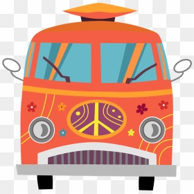 Hippie Bus Clipart, HD Png Download - hippie png
