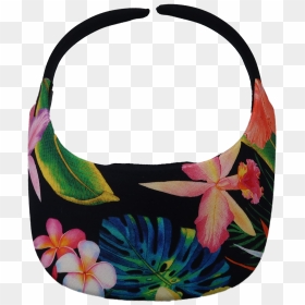 Yellow/black Tropical Floral Original Size Visor - Tote Bag, HD Png Download - tropical flower png
