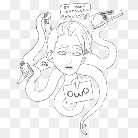 So Many Tentacles - Illustration, HD Png Download - marilyn monroe png