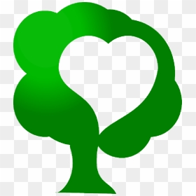 Green, Icon, Tree, Heart, Love, Save, Environment, - Save The Trees Clip Art, HD Png Download - tree icon png