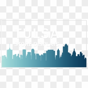 Vector Silhouette Vector Tulsa Skyline, HD Png Download - nashville skyline silhouette png