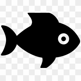 Computer Icons Fishing Seafood Clip Art - Blue Fish Icon Png, Transparent Png - fish silhouette png