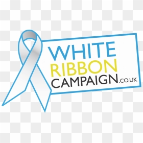 White Ribbon Logo - White Ribbon Campaign, HD Png Download - save water logo png