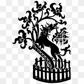 This Free Icons Png Design Of Dog And Tree - Dog Medieval Silhouette, Transparent Png - tree icon png