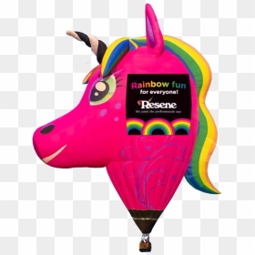 Unicorn W Banner Round - Unicorn Balloon Balloons Over Waikato, HD Png Download - remax balloon png