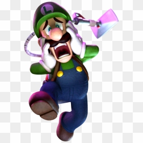 Toy Clipart Scary - Luigi's Mansion Dark Moon Luigi, HD Png Download - screaming png