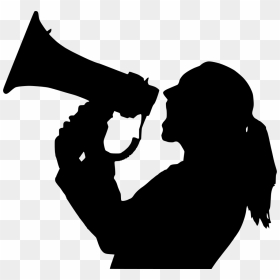 Free Photo Justice Scales Scale Balance Silhouette - Woman Megaphone Silhouette, HD Png Download - screaming png